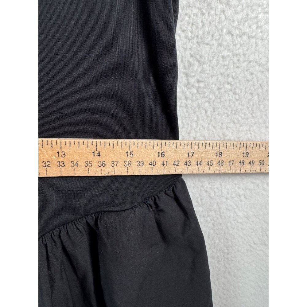J.Crew Drop-waist mixy dress‎ black preppy money 90s classic sz XL - Picture 7 of 8
